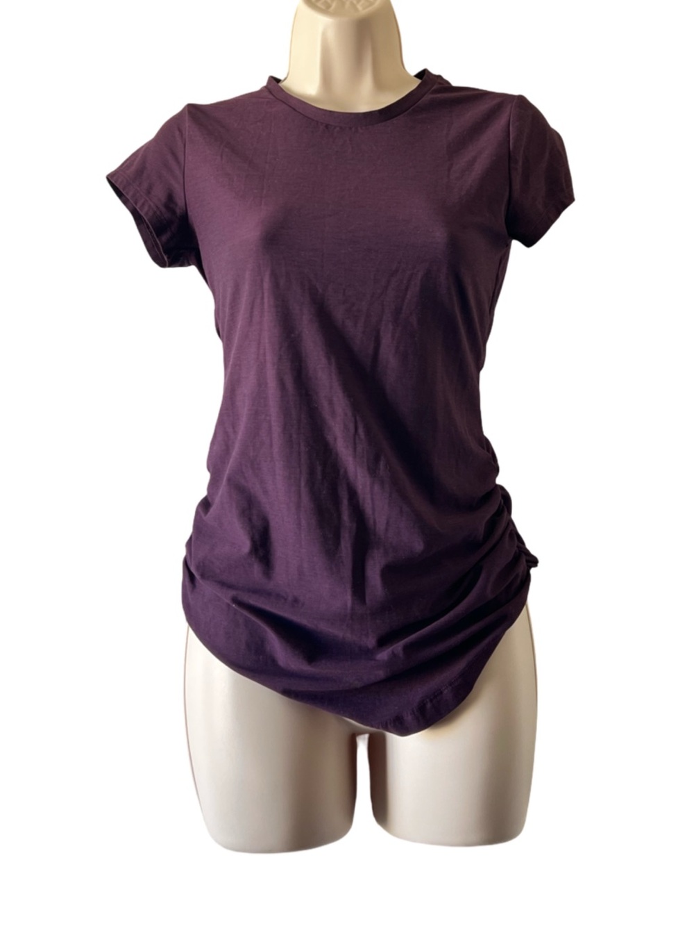 New Balance Women's Short Sleeve Crew Tee in Plum